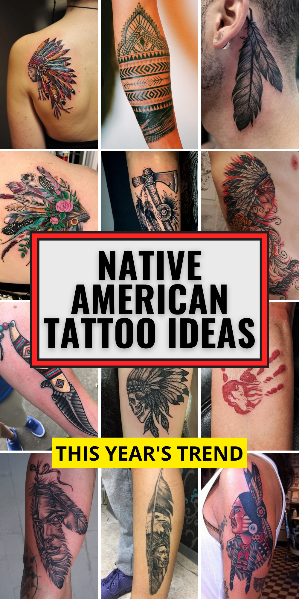 25 Native American Tattoo Ideas for Women and Men That Feel Powerful ...