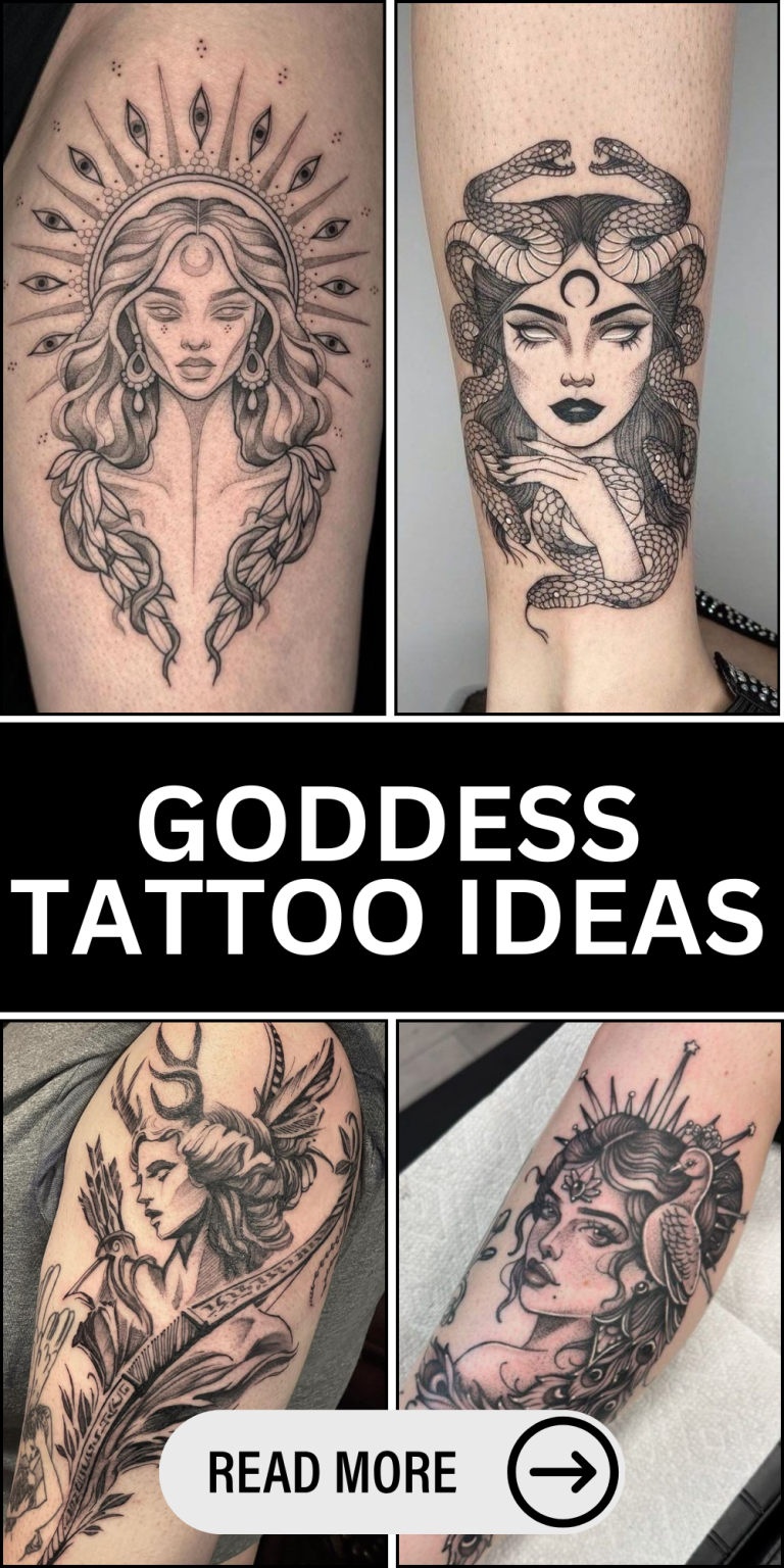 23 Goddess Tattoo Ideas for Women – Mythology, Moon & Powerful Designs