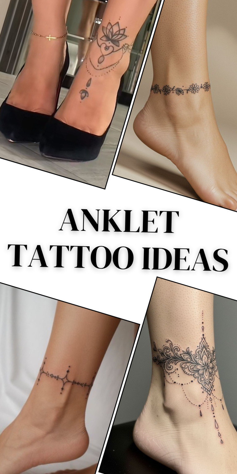 27 Anklet Tattoo Ideas for Women and Men That Feel Stylish and Personal