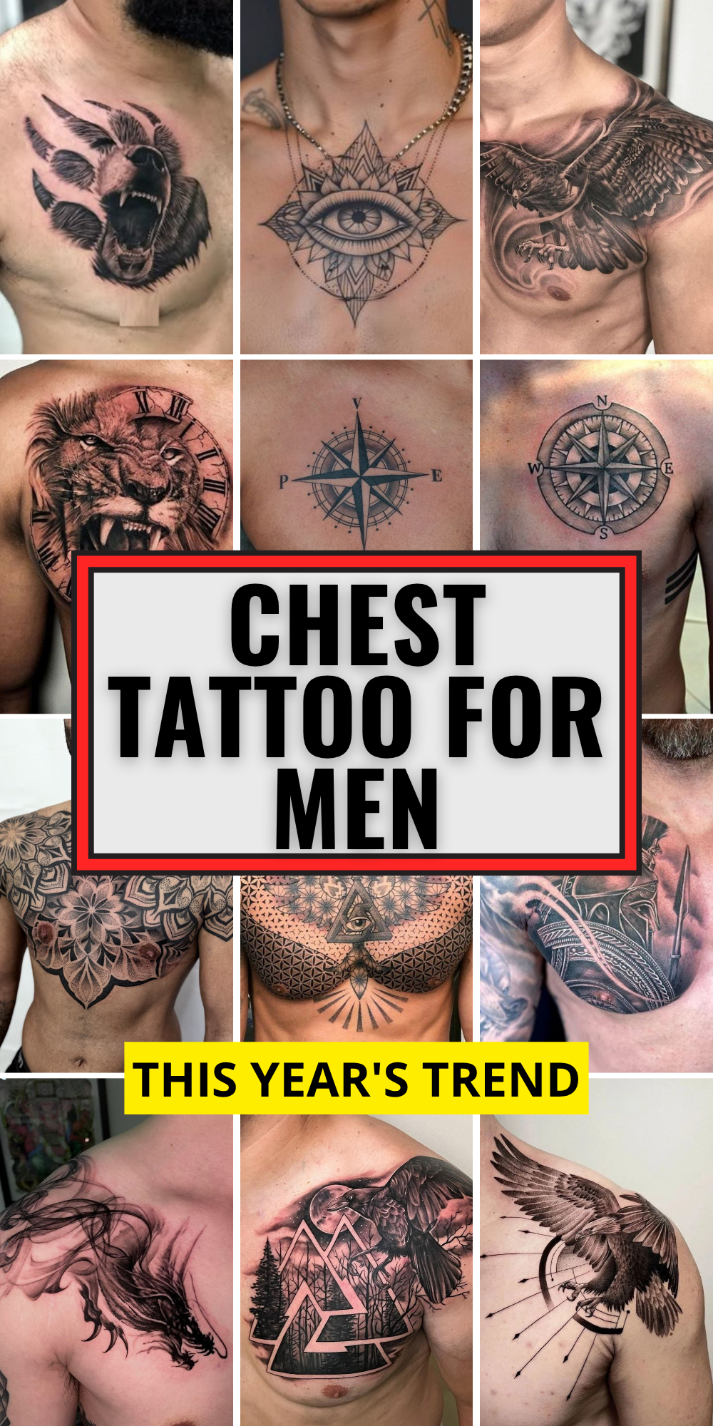 25 Chest Tattoo for Men Ideas That Look Bold, Meaningful, and Stylish