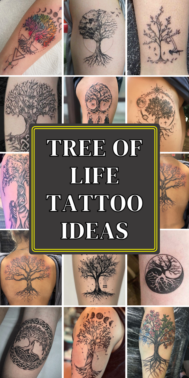 25 Tree of Life Tattoo Ideas with Meaningful Designs for Women and Men