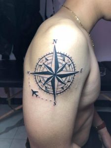Nautical Compass Ink 25 Compass Tattoo Ideas for Meaningful Ink With Anchor Minimalist and ...